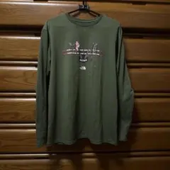 THE NORTH FACE BOZEMAN 長袖Tシャツ カーキ M