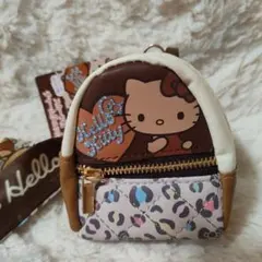 ハローキティ ミニリュック型ポーチ　スカーフ付チャームリュック