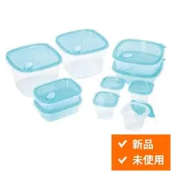 【電子レンジ対応】クリアブルータッパー/保存容器