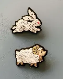 TILIA チリア：田川啓二さん　動物ピンブローチ2点セット（バラ売り可）のサムネイル