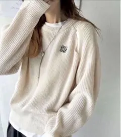 新品 mily bilet ニット プルオーバー 肩スリット L