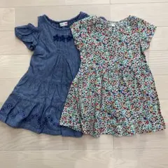 デニム 半袖ワンピース 100cm