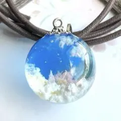 No.1704 レジンネックレス＊༺透空༻