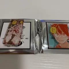 アクリル製ピンバッジセット 赤 青