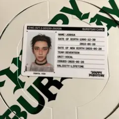 SEVENTEEN HAPPYBURSTDAY IDカード　ジョシュア
