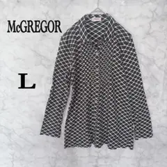 McGREGOR マックレガー チェック柄 長袖シャツ ブラウス Lレディースのサムネイル