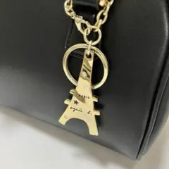 Agnes b. アニエスベー エッフェル塔 キーホルダー　チャーム ゴールド