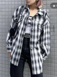 EMODA ヴィンテージチェックシャツ オーバーサイズ チェックシャツ