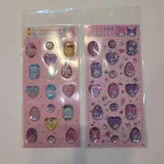 サンリオキャラクター ストーンシール MM＆KU 甘えんぼ涙 2枚セット