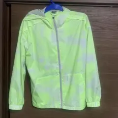 Puma フード付きウィンドブレーカー 蛍光イエロー
