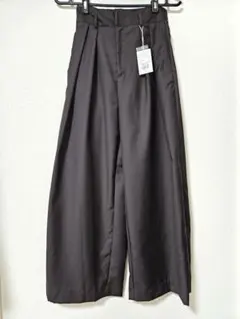 MURUA　ブラウン　裾スリット入りワイドパンツ【タグ付き新品】