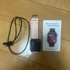 【スマートウォッチ】ピンク　レディース　Android &iPhone対応　歩数