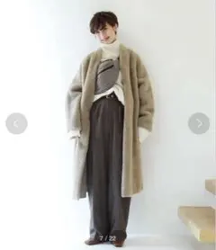 todayful tweed taperd pants 38
