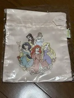 ディズニープリンセス サテン巾着