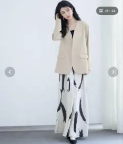 タグ付　SAISON DE PAPILLONドロップショルダーVネックジャケットのサムネイル