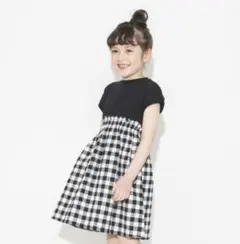値下げ☆ブランシェス☆サイズ120☆半袖☆ギンガムチェック☆ワンピース