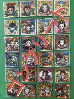 鬼滅の刃マン 遊郭編 ビックリマンシール(コラボ) 24枚セット