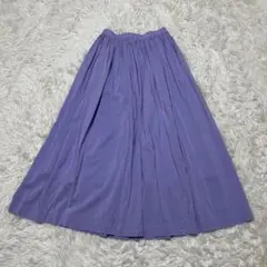 アーバンリサーチ　フレアスカート　パープル　ロングスカートのサムネイル