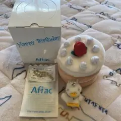 アフラック　バースデーダック　5月の誕生石　いちごケーキポーチ付き