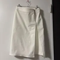 OFUON ホワイト タイトスカート