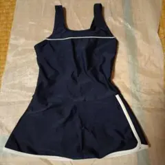 女の子用ワンピース水着 140cm ネイビー
