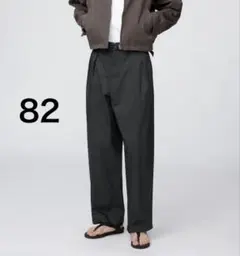 UNIQLO U タックワイドパンツ　ブラック　82