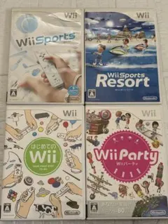 ② ⭐️24時間以内発送⭐️ Wiiソフトまとめ売り　4本セット　スポーツ　パーティ