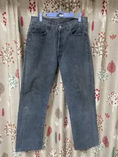 80s Levi’s 501 先染め ブラック Blank Tab W34