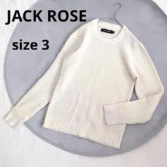 ジャックローズ ▶ セーター ニット サイズ3 白 カジュアル さわやか