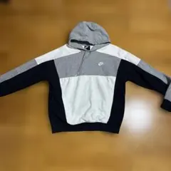 Nike フード付きパーカー グレー/ネイビー