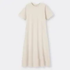 GU カットソーフレアワンピース(半袖)