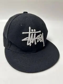 Stussy NEW ERA ブラック　キャップ　ウール