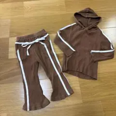 ブラウンリブトレーナー・パンツセット 9