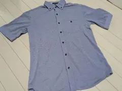 MEN'S MELROSE 半袖シャツ ボタンダウン ブルーのサムネイル