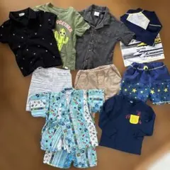 男の子　夏服90 甚平　水着のサムネイル