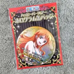 ワンピース　ナミ　ハッピーバースデーホログラム缶バッジ　缶バッチ