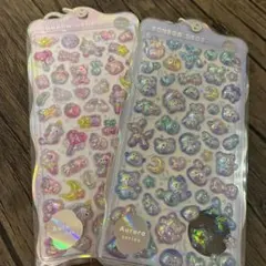 ボンボンドロップシール　2点セット　オーロラ　ちゅるきら