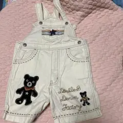 Double-B クマ刺繍オーバーオール 100 - メルカリ