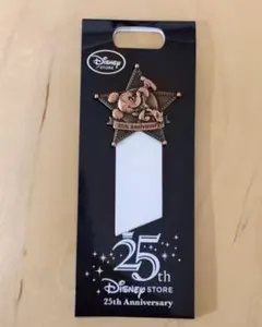 ディズニーストア　25周年記念　ピンバッジ　ミッキーマウス