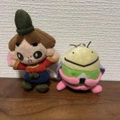 おじゃる丸 マスコット ぬいぐるみ 2종 세트