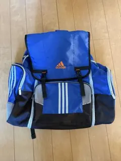 adidas 青 リュック 大容量　林間学校　合宿　修学旅行　アディダス