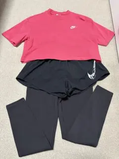 Nike ジャージ上下セット Mサイズ ピンク/ブラック