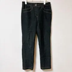 コルディア デニムパンツ W30 濃紺 ストレート ステッチ