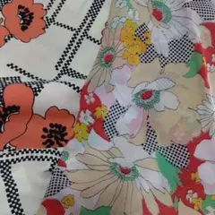 昭和のシャカシャカ生地☆花柄☆2種セット