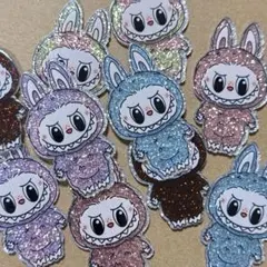 キラキラ アクリル ポップマート 約5cm 10枚 デコパーツ