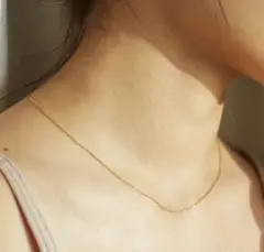 【超人気】 1mmチェーン ネックレス シンプル サージカルステンレス 金属アレ
