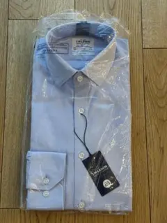 【英国高級ブランド/新品未使用】TM Lewin メンズシャツ　サックスブルー