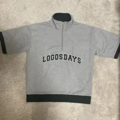 LOGOSDAY'S グレー ハーフジップ トレーナー