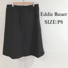 【美品】 Eddie Bauer レディース ひざ丈 スカート 台形 ウール混のサムネイル