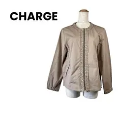CHARGE レナウン ベージュフリル ジャケット ジャンパー